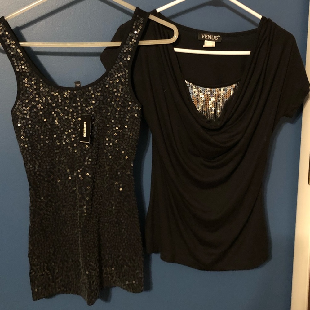 2 blouses with sequins 💥NWT
